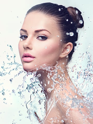 hyaluronic acid and water